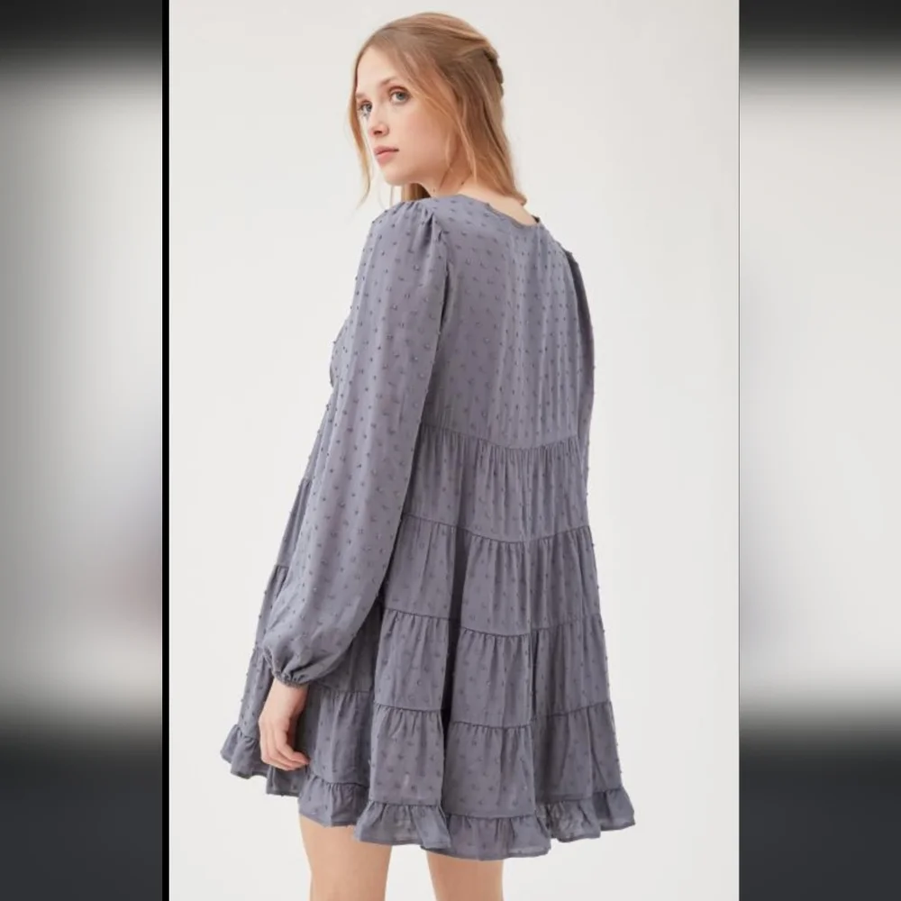 URBAN OUTFITTERS oversized comfy babydoll textured detail dress - Picture 9 of 16